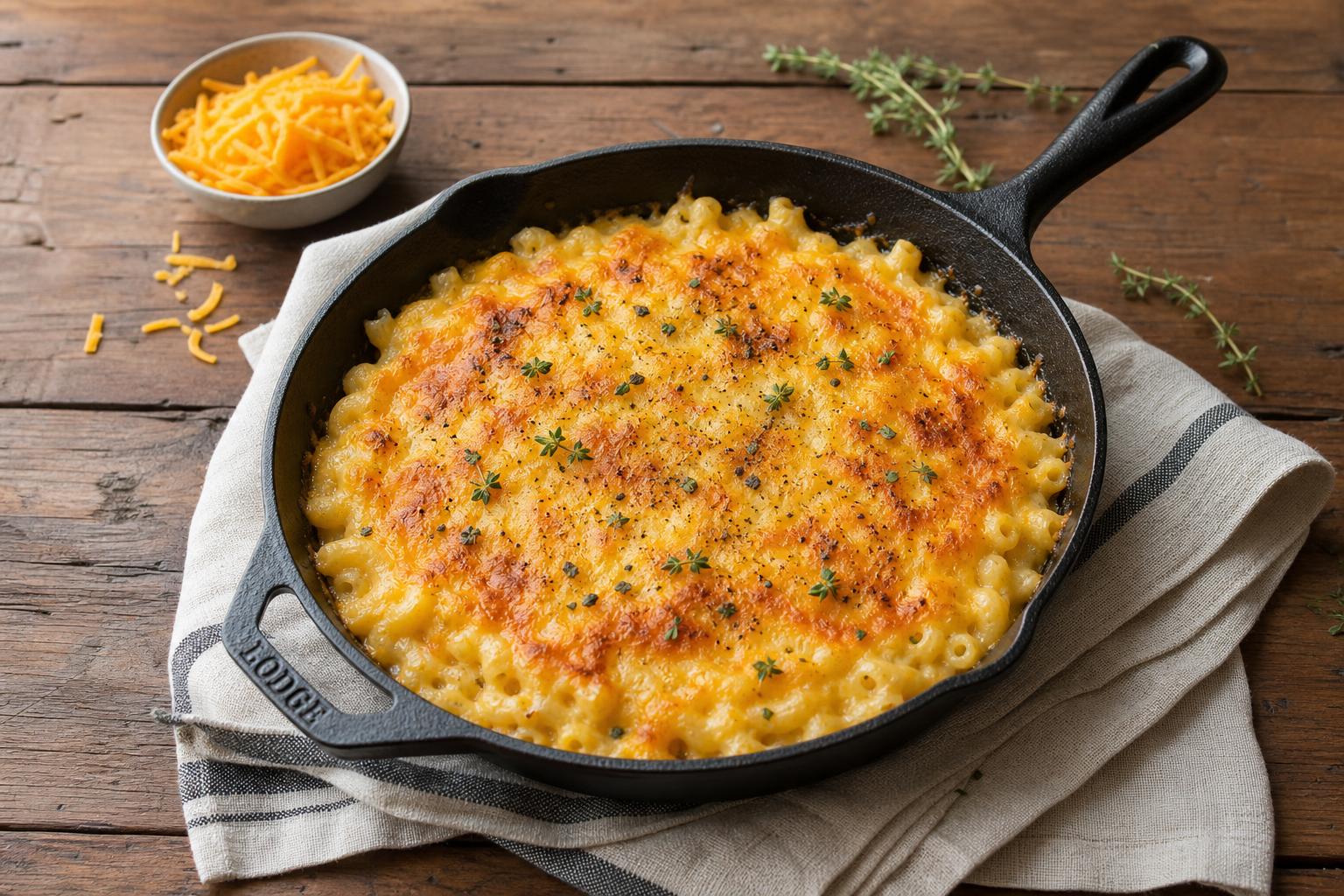 Wasatch Three-Cheese Skillet Mac