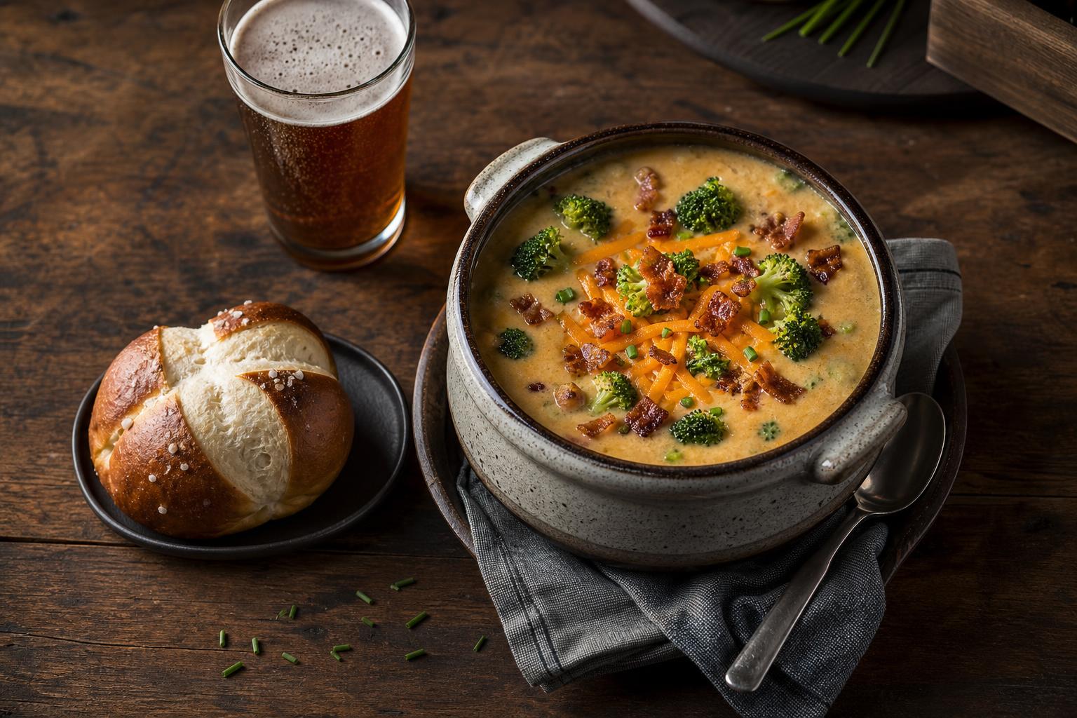 Cabin cheddar beer soup. Ski lodge season starts now. 🎿
